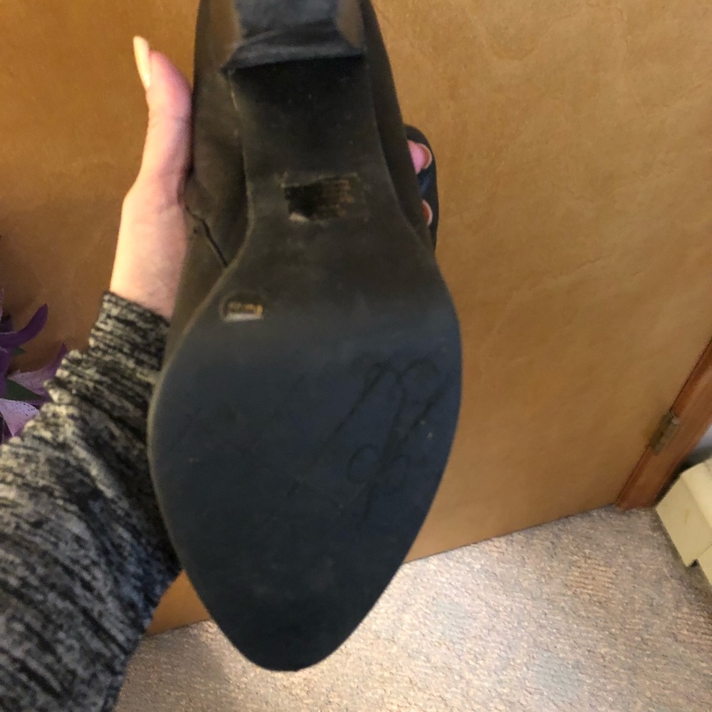 Wide leg knee high boots